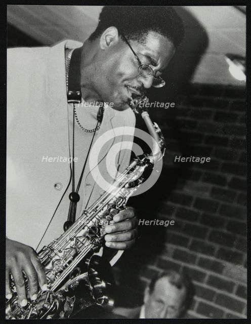 Alto saxophonist Brad Leali playing at The Fairway, Welwyn Garden City, Hertfordshire, 2000. Artist: Denis Williams