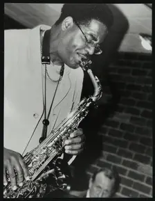 Alto saxophonist Brad Leali playing at The Fairway, Welwyn Garden City, Hertfordshire, 2000. Creator: Denis Williams