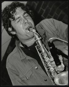 Alto saxophonist Christian Brewer playing at The Fairway, Welwyn Garden City, Hertfordshire, 2003. Creator: Denis Williams