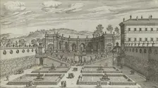 Altra Vedvta in Prospettiva del Teatro et Giardino Contigvo di Mondragone in Fras..., 1691 or after. Creator: Giovanni Battista Falda