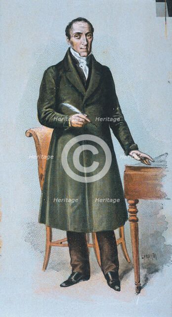 Alvaro Florez Estrada (1766-1853), Spanish economist and politician, drawing 1895.