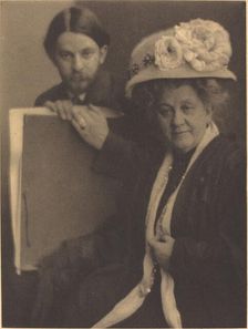 Alvin Langdon Coburn and His Mother, c.1909. Creator: Clarence H White