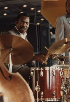 Alvin Queen, Jazz Inn Party, Nordwijk, Netherlands, 1989. Creator: Brian Foskett