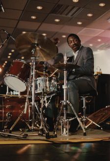 Alvin Queen, Jazz Inn Party, Nordwijk, Netherlands, 1989. Creator: Brian Foskett