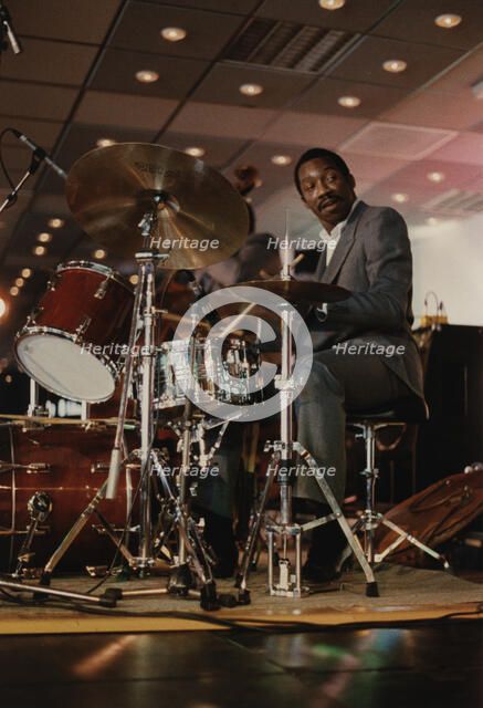 Alvin Queen, Jazz Inn Party, Nordwijk, Netherlands, 1989. Creator: Brian Foskett.