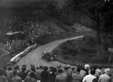 Alvis competing in the Shelsley Walsh Hillclimb, Worcestershire, 1935. Artist: Bill Brunell