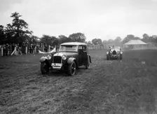Alvis FWD and Bugatti Type 44 taking part in the Bugatti Owners Club gymkhana, 5 July 1931. Artist: Bill Brunell