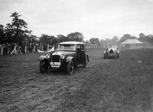 Alvis FWD and Bugatti Type 44 taking part in the Bugatti Owners Club gymkhana, 5 July 1931. Artist: Bill Brunell