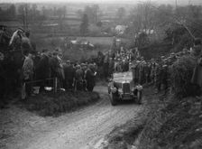 Alvis of RC Porter competing in the MCC Exeter Trial, Ibberton Hill, Dorset, 1930. Artist: Bill Brunell