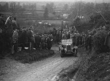 Alvis of RC Porter competing in the MCC Exeter Trial, Ibberton Hill, Dorset, 1930. Artist: Bill Brunell