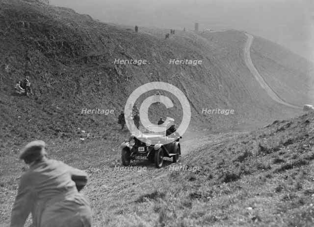 Alvis Silver Eagle of EE Budd at the MCC Sporting Trial, Litton Slack, Derbyshire, 1930. Artist: Bill Brunell.