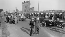 Alvises of Ruth Urquhart Dykes and CM Harvey, Boulogne Motor Week, France, 1928. Artist: Bill Brunell
