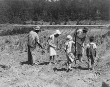 Alabama tenant farmer and children, Near Anniston, Alabama, 1936. Creator: Dorothea Lange