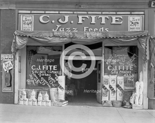 Alabama feed store front, 1936. Creator: Walker Evans.