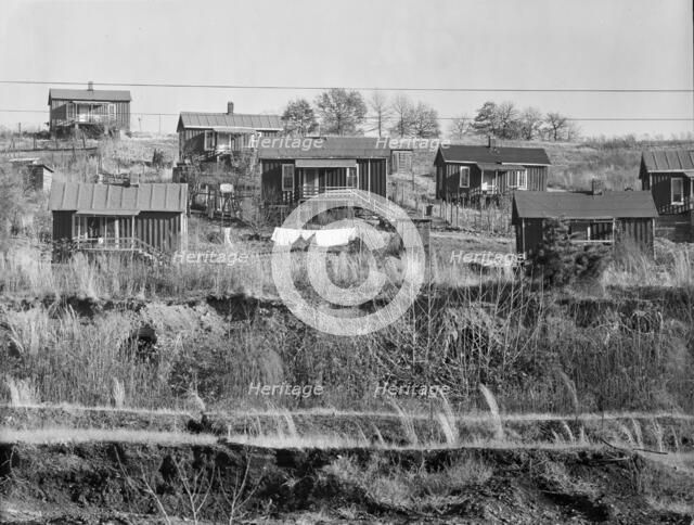 Alabama miners' houses near Birmingham, Alabama, 1935. Creator: Walker Evans.