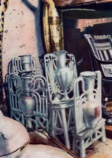 Alabaster vases, Tutankhamun's tomb, Egypt, 1933-1934