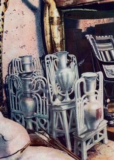 Alabaster vases, Tutankhamun's tomb, Egypt, 1933-1934