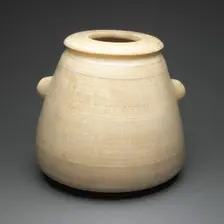 Alabastron with Inscription, Egypt, Late Period, Dynasty 26-27 (664-404 BCE). Creator: Unknown