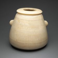 Alabastron with Inscription, Egypt, Late Period, Dynasty 26-27 (664-404 BCE). Creator: Unknown