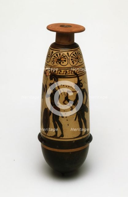 Alabastron (Container for Scented Oil), about 500-480 BCE. Creator: Diosphos Painter.