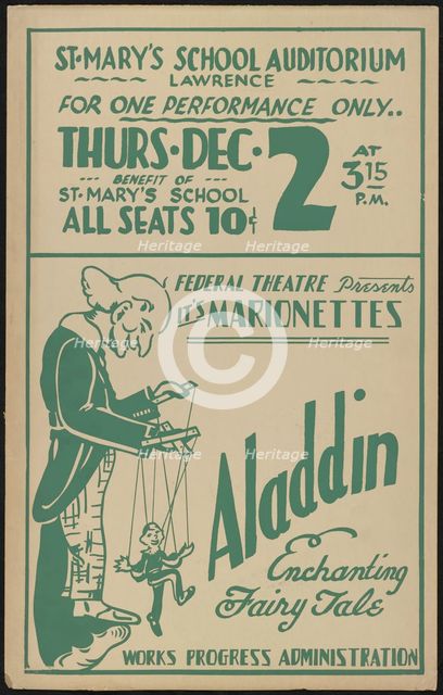 Aladdin, [193-]. Creator: Unknown.