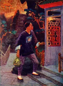 Aladdin discovers the Lamp c1930. Creator: Unknown