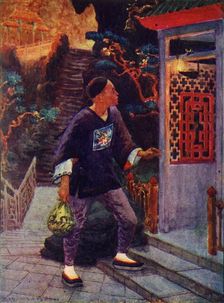 Aladdin discovers the Lamp c1930. Creator: Unknown