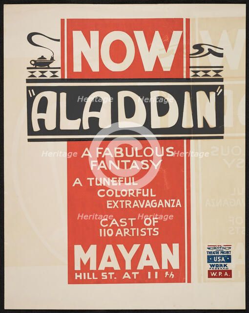 Aladdin, Los Angeles, 1938. Creator: Unknown.