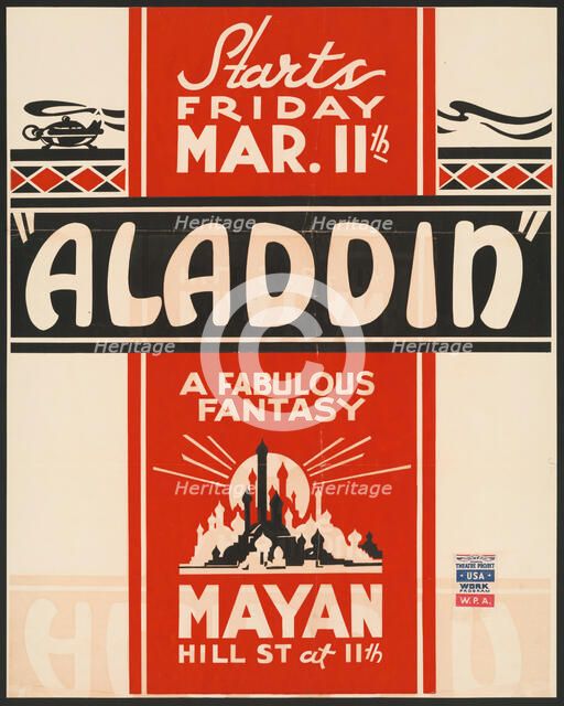 Aladdin, Los Angeles, [193-]. Creator: Unknown.