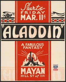 Aladdin, Los Angeles, [193-]. Creator: Unknown