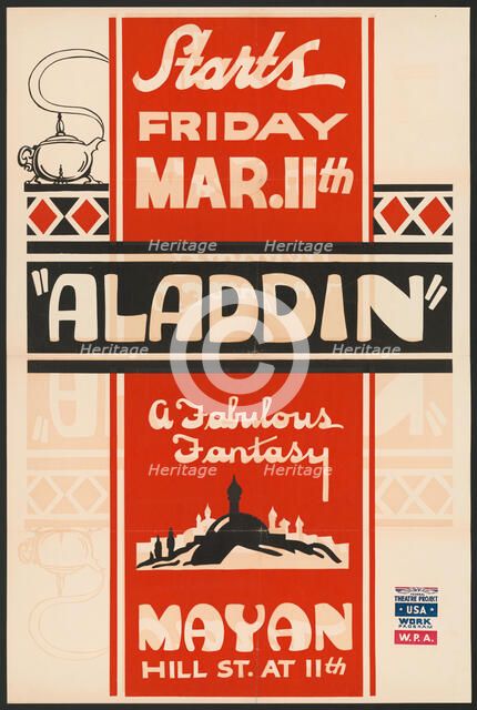 Aladdin, Los Angeles, [193-]. Creator: Unknown.