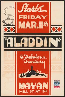 Aladdin, Los Angeles, [193-]. Creator: Unknown