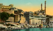Alamgir Mosque and Ghat, Benares c1910. Creator: Unknown