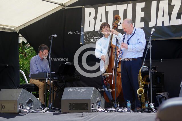 Alan Barnes Trio, Battle Jazz Weekend, Battle, East Sussex, 24 July 2022. Creator: Brian O'Connor.