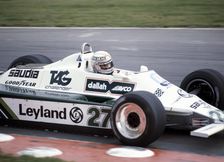 Alan Jones racing a Williams-Cosworth FW07B, British Grand Prix, Brands Hatch, Kent, 1980