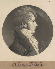 Alan Pollok, 1808. Creator: Charles Balthazar Julien Févret de Saint-Mémin
