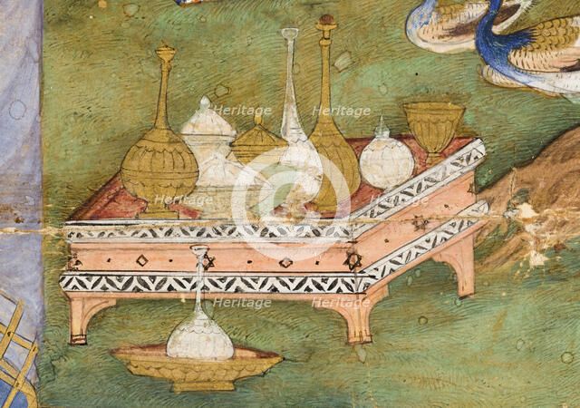 Alanquva and Her Three Sons, Folio from a Chingiznama (image 2 of 2), 1596. Creator: Unknown.