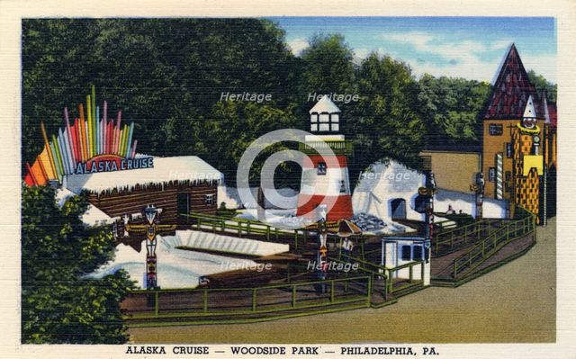 Alaska Cruise ride, Woodside Park, Philadelphia, Pennsylvania, USA, 1947. Artist: Unknown