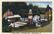 Alaska Cruise ride, Woodside Park, Philadelphia, Pennsylvania, USA, 1947