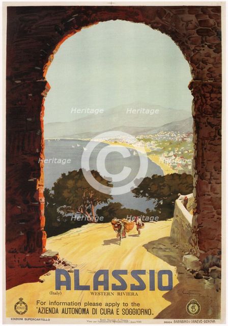 Alassio, 1929. Artist: Craffonara, Aurelio (1875-1945)