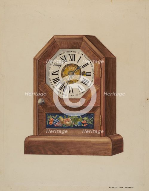 Alarm Clock (Timepiece), c. 1937. Creator: Francis Law Durand.