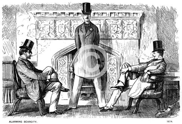 'Alarming Scarcity', 1874 (1891). Artist: George du Maurier