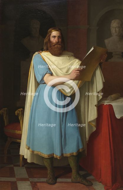 Alaric II, Visigothic King, 1856. Artist: Esquivel y Rivas, Carlos María (1830-1867)