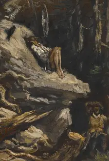 \"'Alas! answered Sancho, I found him in his shirt, lean, pale, and almost starved, sighing for hi Creator: Gustave Doré