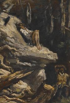 \"'Alas! answered Sancho, I found him in his shirt, lean, pale, and almost starved, sighing for hi Creator: Gustave Doré