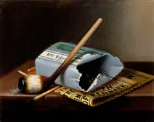 Alas, Poor Yorick, 1877. Creator: William Michael Harnett
