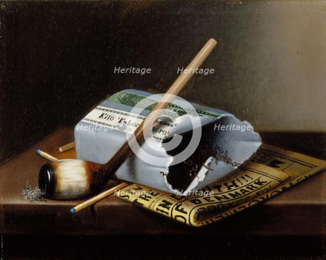 Alas, Poor Yorick, 1877. Creator: William Michael Harnett.