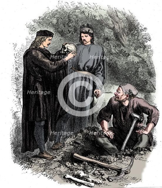 'Alas, poor Yorick! I knew him, Horatio', c1850. Artist: Unknown.