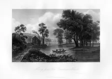 Albany from Van-Unsselaens Island New York State, 1855