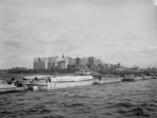 Albany tow coming in East River, An, between 1900 and 1906. Creator: Unknown